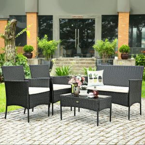 NỘI THẤT NHỰA GIẢ MÂY